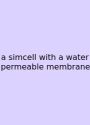 A Simcell With A Water Permeable Membrane
